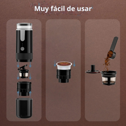 New Portable Coffee Machine Coffee Maker Electric Capsule Ground Coffee Brewer Fit for Coffee Powder and Coffee Capsul