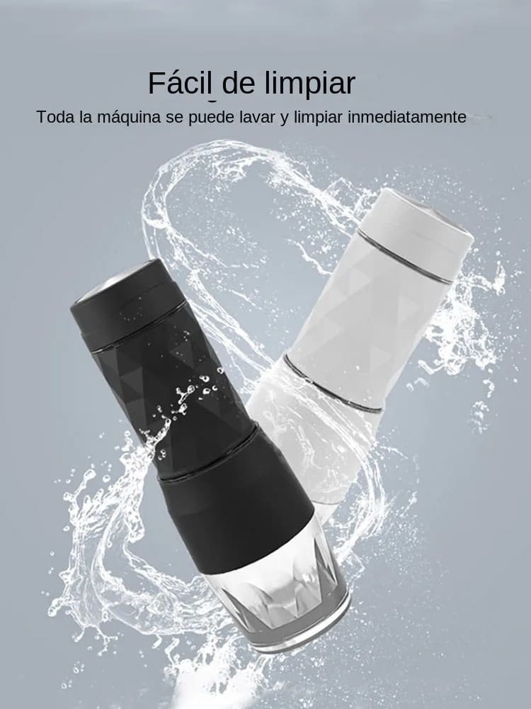 Cafetera portátil eléctrica 3 en 1: compatible con café molido, cápsulas Nespresso.